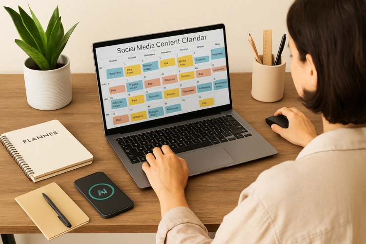 AI social media creation for contractors